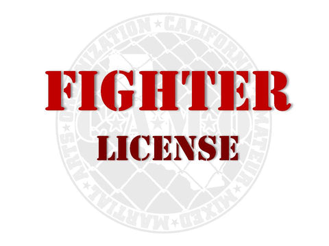 Amateur MMA License Application Fee