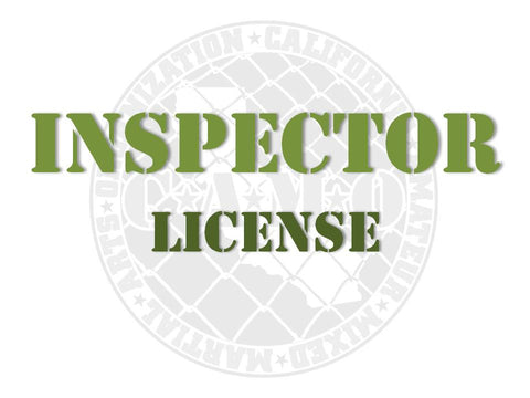MMA Athletic Inspector License