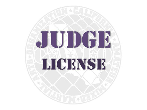 MMA Judge License